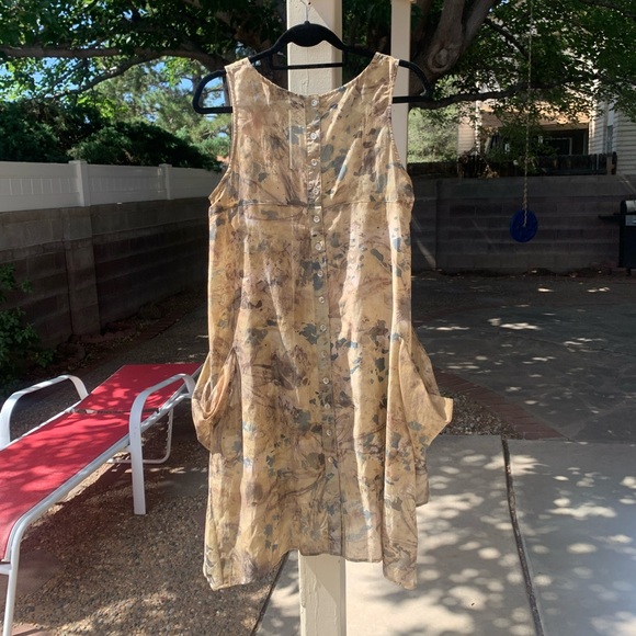 Staples sheer dress high low flowy size S - Picture 2 of 14